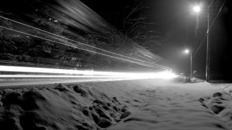 Night winter wallpaper