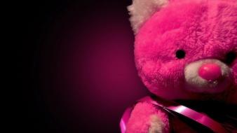 Pink teddy bear background wallpaper