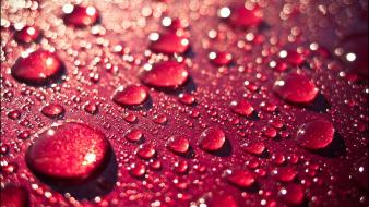 Red water drops wallpaper