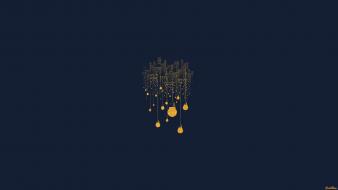 Threadless bulbs cities cityscapes electricity wallpaper
