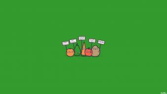 Threadless tomato carrots food fruits wallpaper