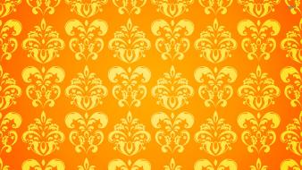 Yellow pattern background wallpaper