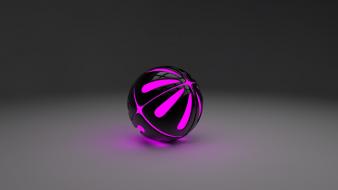 3d cinema4d pokeball abstract digital art wallpaper