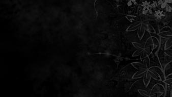 Black flower background wallpaper