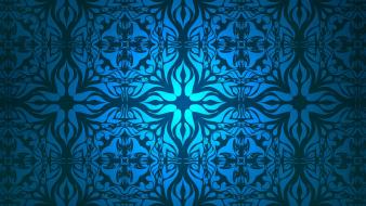Blue pattern desktop background wallpaper