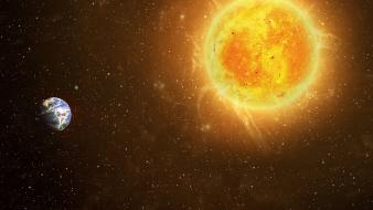 Earth solar system wallpaper