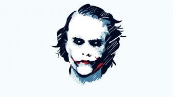 Heath ledger the joker movies simple background wallpaper