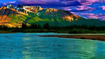 Lake mountain landscapes wallpaper