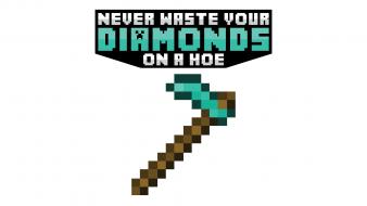 Minecraft video games white background wallpaper