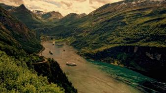 Norway fjords landscapes mountains nature wallpaper