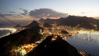 Rio de janeiro cities cityscapes night wallpaper