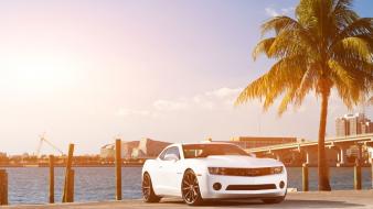 White chevrolet camaro wallpaper