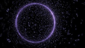 3d cgi abstract circles digital art wallpaper