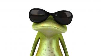 3d funny frog wallpaper