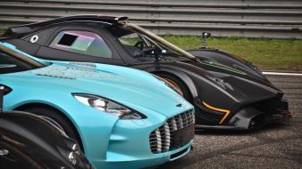 Aston martin one seven pagani zonda cars wallpaper