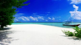 Beach white sand wallpaper