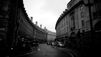 Black white city wallpaper