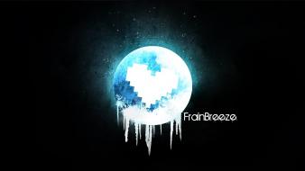 Blue dark darkness love wallpaper