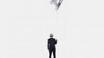 Daft punk balloons simple background white wallpaper