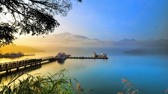 Fog lakes mountains nature outdoors wallpaper