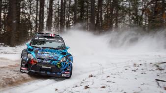Ford fiesta wrc ken block cars racing rally wallpaper