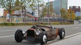 Ford hot rod rat classic cars rust wallpaper