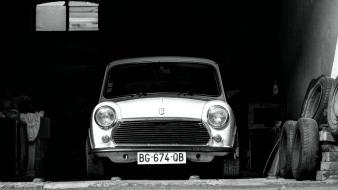 French mini austin black cars wallpaper