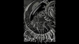 Giger ridley scott sigourney weaver black background wallpaper