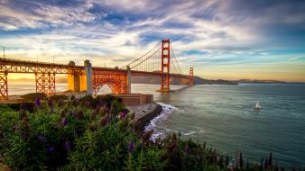 Golden gate bridge sunset wallpaper