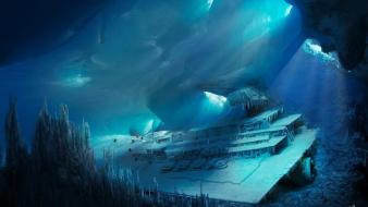 Hoth star destroyer wars artwork caves wallpaper
