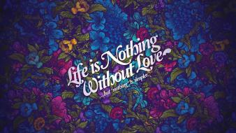 Life and love quotes wallpaper