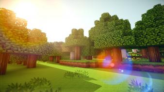 Minecraft nature wallpaper