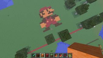Minecraft super mario wallpaper