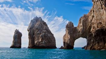 Nature rocks sea water wallpaper