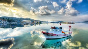 Turkey boats kayak sea shorelines wallpaper