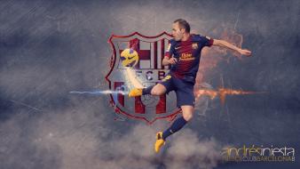 Andrés iniesta fc barcelona football players soccer wallpaper