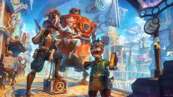Animal ears artwork futuristic steam punk steampunk wallpaper