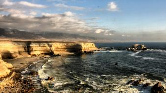 Antofagasta arch chile beaches beige wallpaper