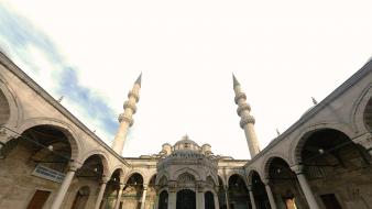Blue mosque islam islamic art world architecture wallpaper