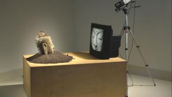 Buddha nam june paik tv artwork cameras wallpaper