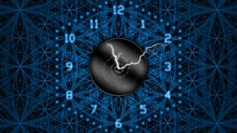 Clocks digital art lightning time watches wallpaper