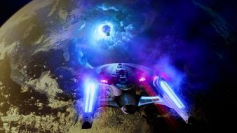 Cosmo earth star trek trek: first contact artwork wallpaper