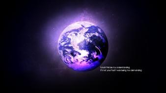 Earth clouds outer space understanding wallpaper