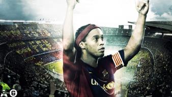Fc barcelona ronaldinho gaúcho blaugrana football players wallpaper