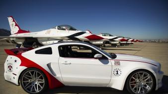 Ford mustang gt 500 usaf thunderbirds wallpaper