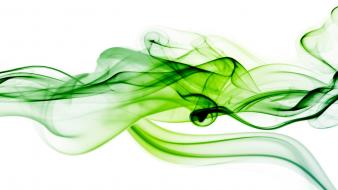 Green smoke background wallpaper