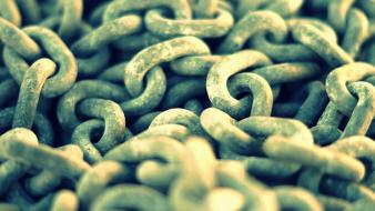 Link chains iron material metallic wallpaper