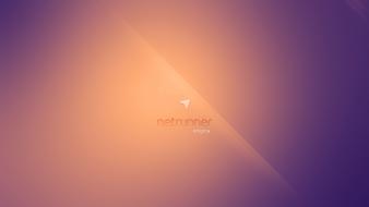 Linux enigma kde netrunner orange wallpaper
