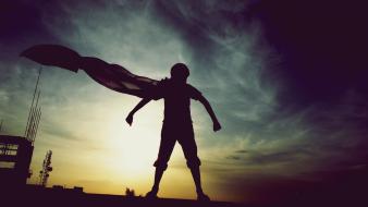 Man of steel superman childhood cloth superheroes wallpaper