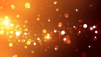 Orange bokeh lights wallpaper